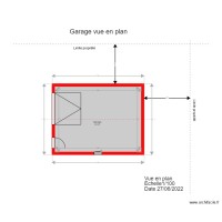 Plan garage vue en plan