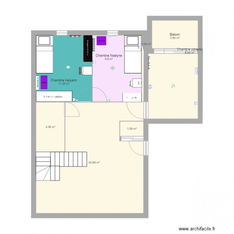 maison. Plan de 0 pièce et 0 m2