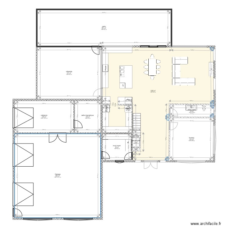 maison sans sous sol 1. Plan de 0 pièce et 0 m2