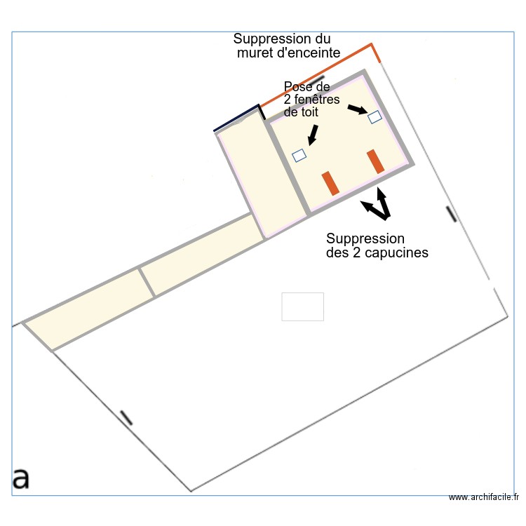 PONT DE BUIS suppression capucines. Plan de 0 pièce et 0 m2