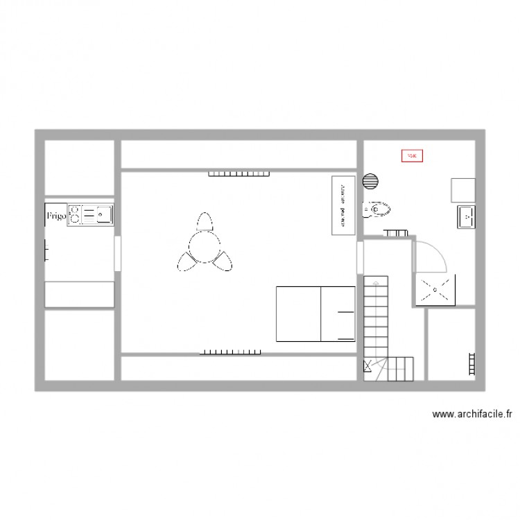 Electricité étage garage. Plan de 0 pièce et 0 m2