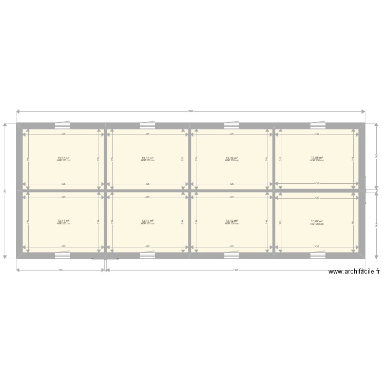 8 modules souples base. Plan de 0 pièce et 0 m2