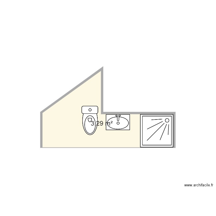 SdB 3e. Plan de 0 pièce et 0 m2