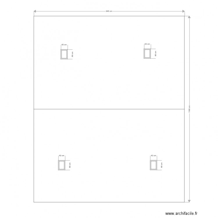 DP4 actuel. Plan de 0 pièce et 0 m2