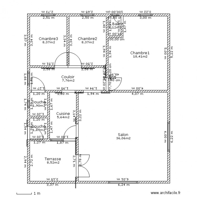 Plan bety Sans couleur. Plan de 0 pièce et 0 m2