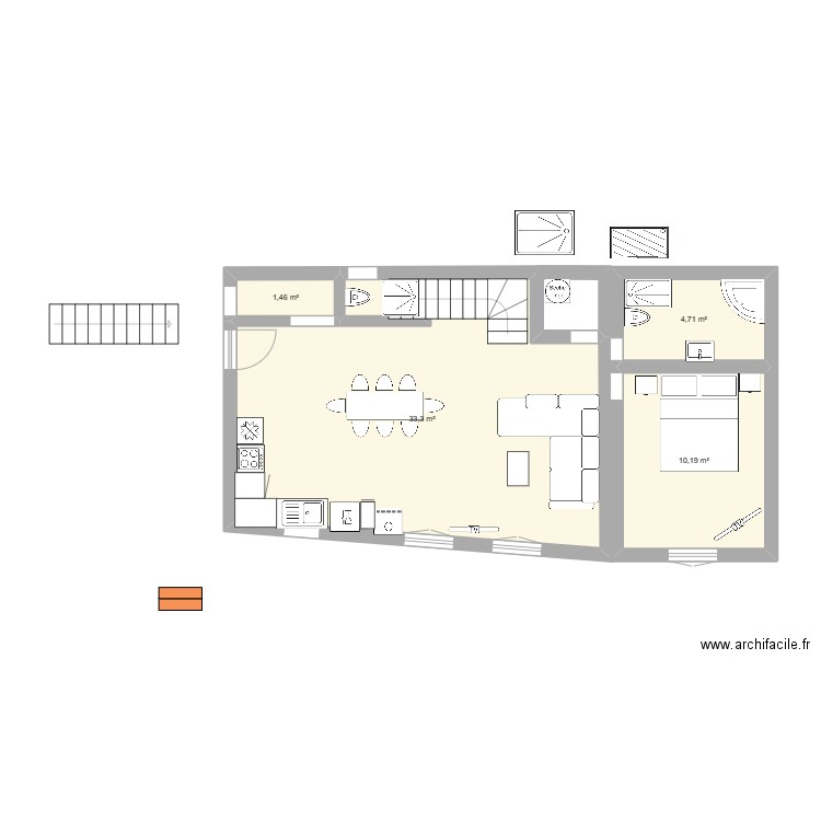 chalet 1. Plan de 0 pièce et 0 m2