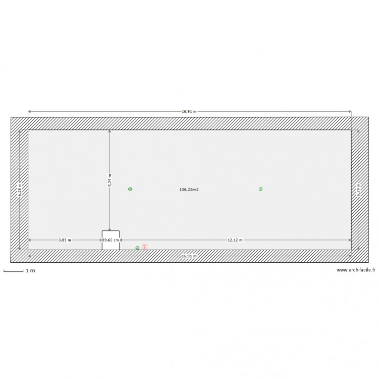 Combles électricité. Plan de 0 pièce et 0 m2