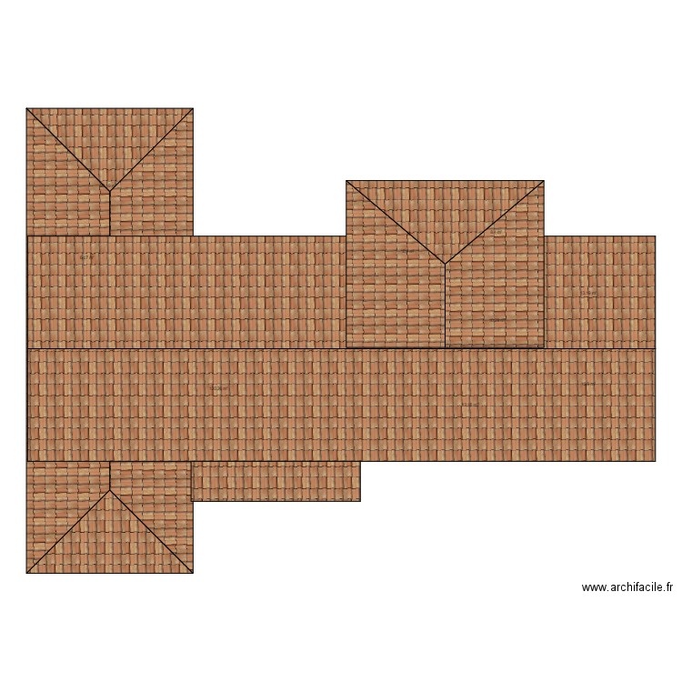 DFGH. Plan de 9 pièces et 220 m2