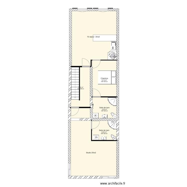 2 éme étage. Plan de 0 pièce et 0 m2