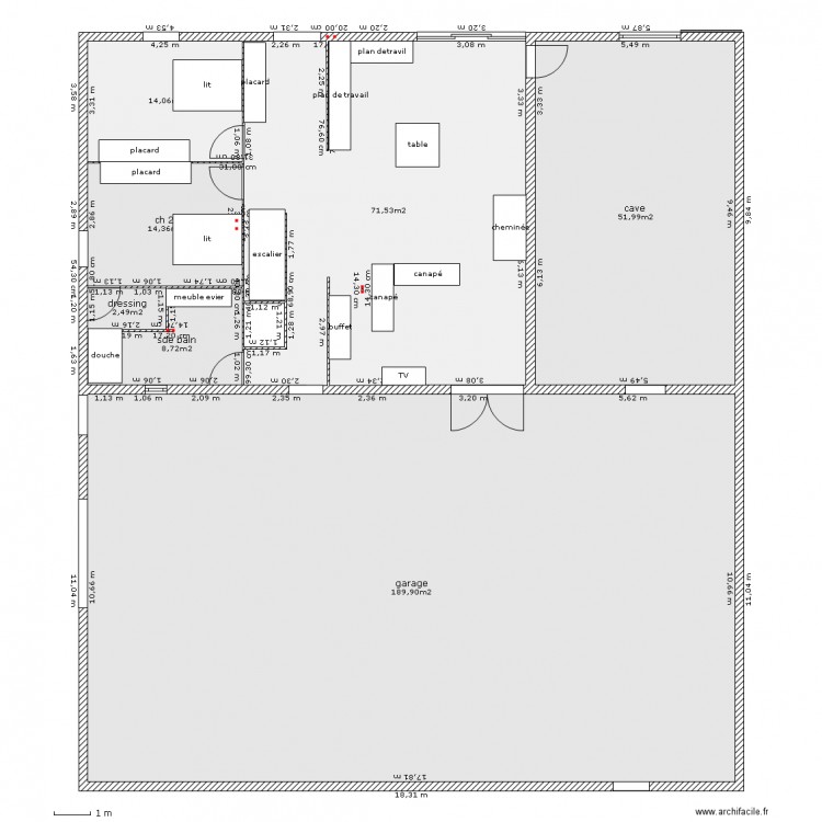 corps de grange 2variante. Plan de 0 pièce et 0 m2