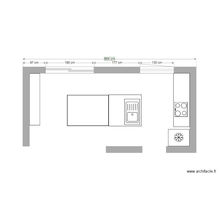 CUISINE. Plan de 0 pièce et 0 m2