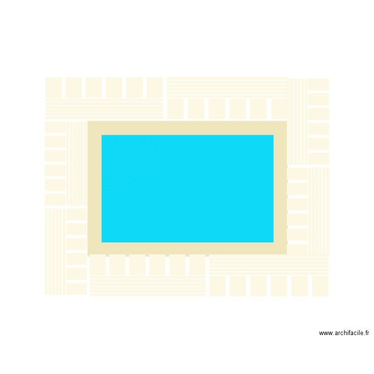 Piscine 4 x 2,5 m. Plan de 0 pièce et 0 m2