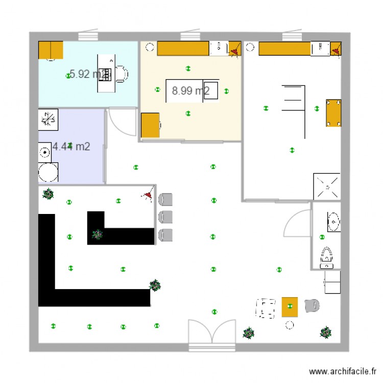 plan jardin beauté. Plan de 0 pièce et 0 m2