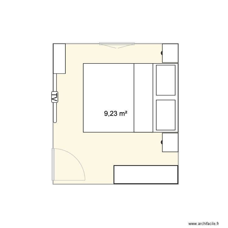 Chambre. Plan de 0 pièce et 0 m2