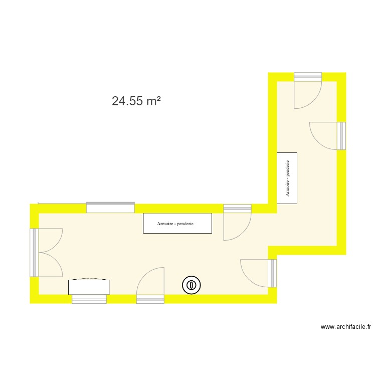 couloir home. Plan de 0 pièce et 0 m2