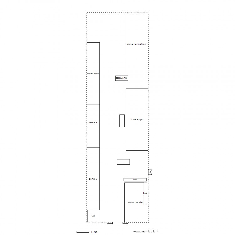 garage moderne. Plan de 0 pièce et 0 m2