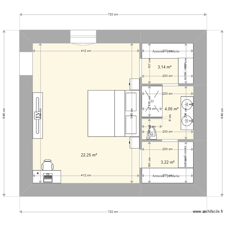 Chambre 2. Plan de 0 pièce et 0 m2