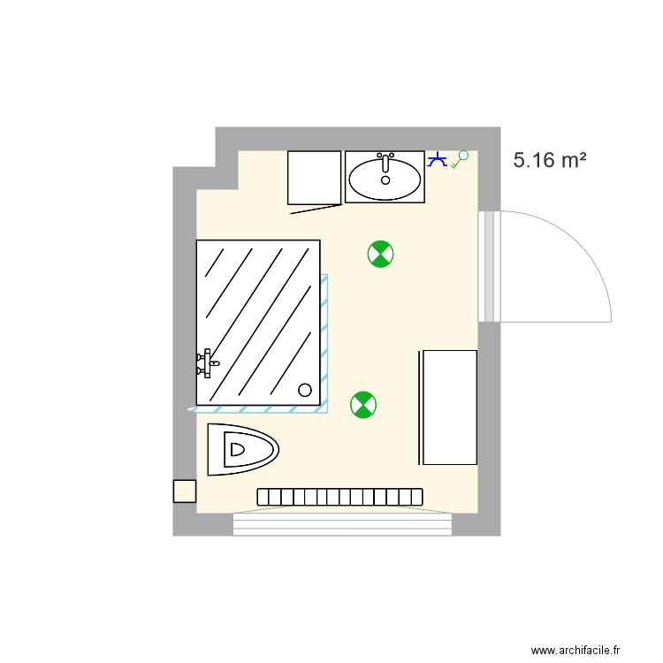 SdB Leeuwerikenlaan. Plan de 0 pièce et 0 m2