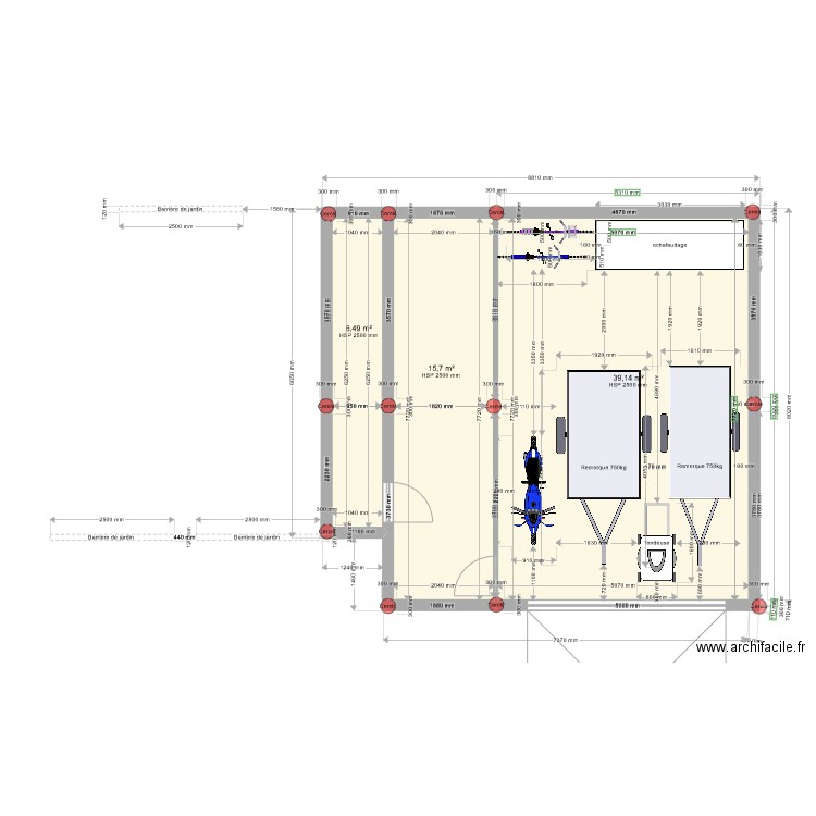 Aire Stationnent remorques. Plan de 0 pièce et 0 m2