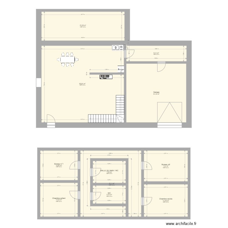 Maison F5 Projet. Plan de 0 pièce et 0 m2