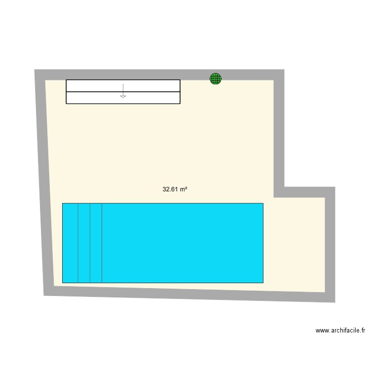 Terrasse Finie. Plan de 0 pièce et 0 m2