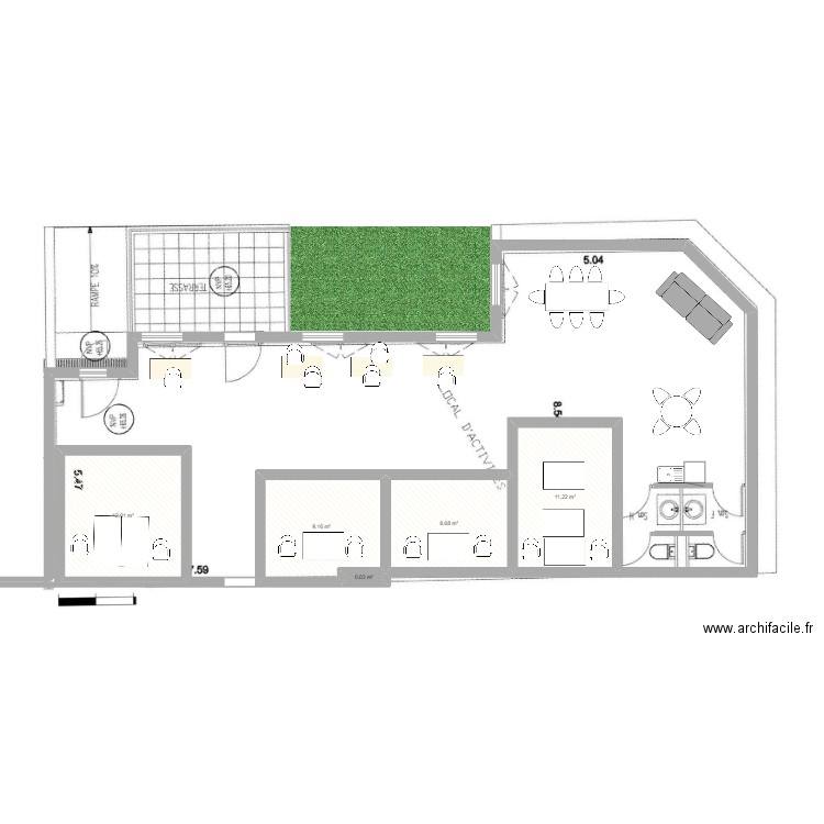 Bureau Atlas. Plan de 0 pièce et 0 m2