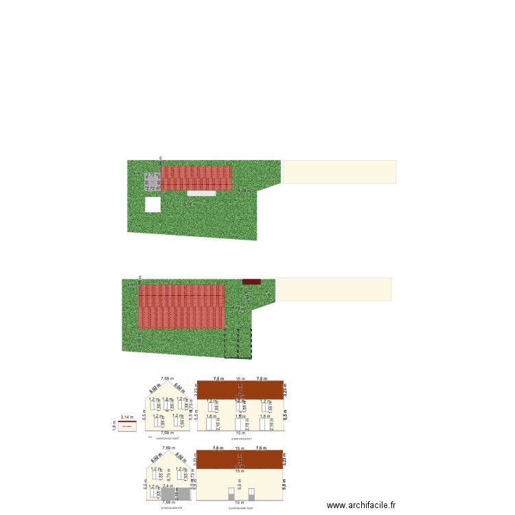 Coupes et façades VF. Plan de 0 pièce et 0 m2