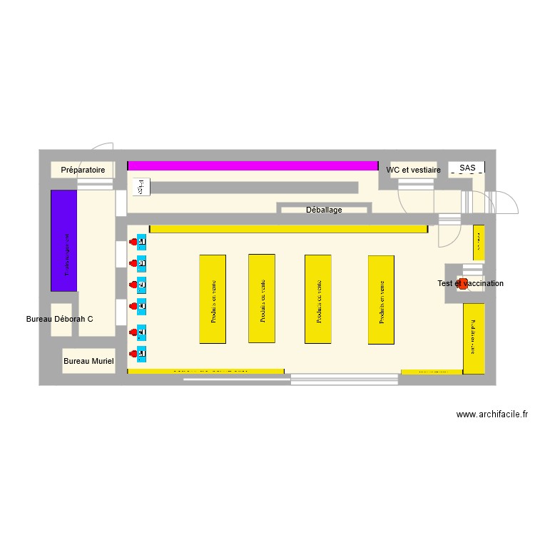 Plan pharmacie 2. Plan de 0 pièce et 0 m2