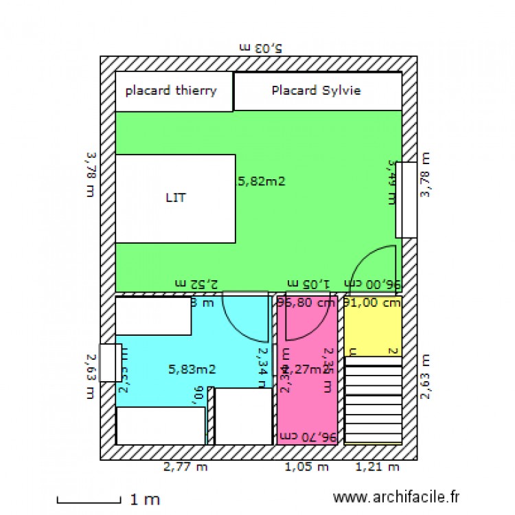 elevation maison meublé. Plan de 0 pièce et 0 m2