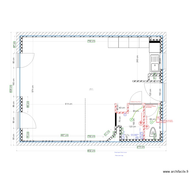 Lot 4 RDC modif Buanderie New placard. Plan de 0 pièce et 0 m2