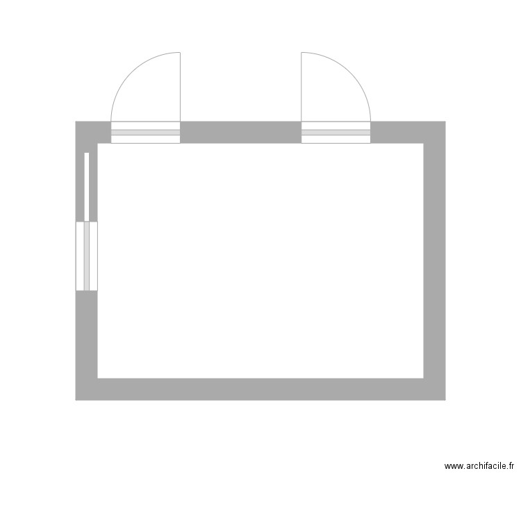 Ouvertures. Plan de 0 pièce et 0 m2