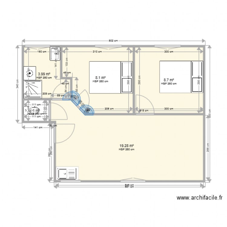 1 er droite. Plan de 0 pièce et 0 m2