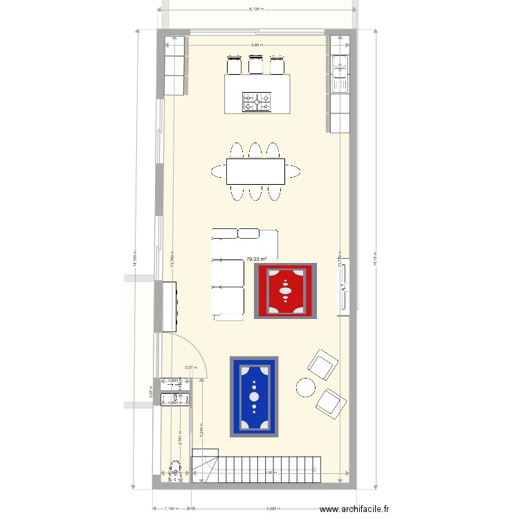 karim diderot meublé. Plan de 0 pièce et 0 m2