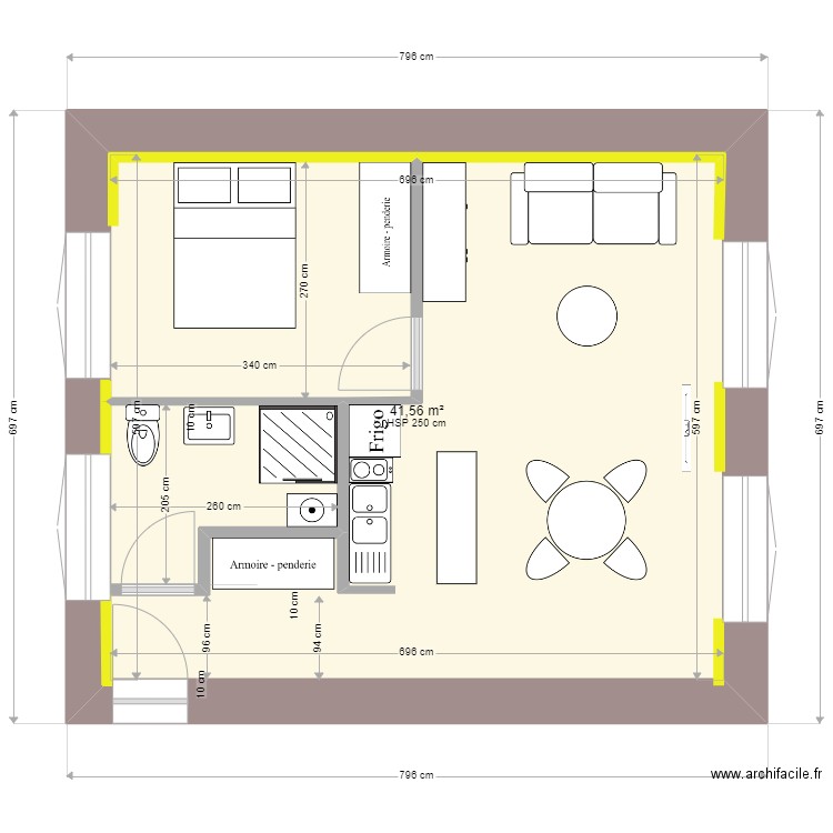 logement Rdc Com 7 . Plan de 0 pièce et 0 m2