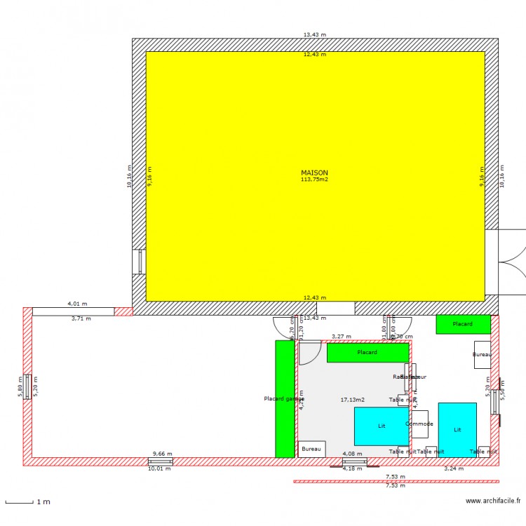 extension_maison_1. Plan de 0 pièce et 0 m2