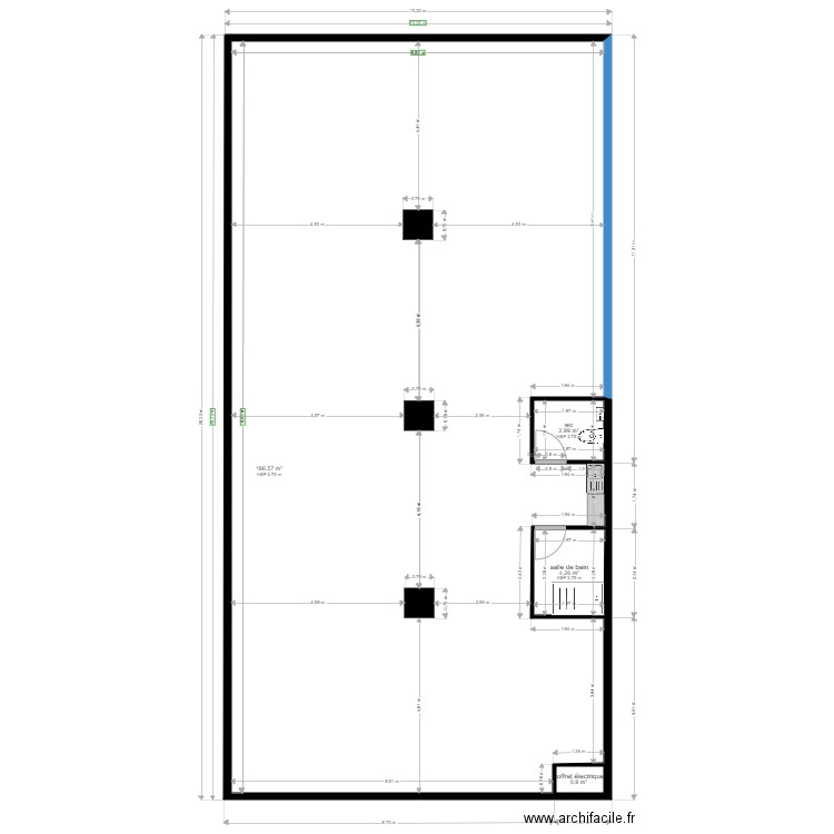 bureau. Plan de 0 pièce et 0 m2