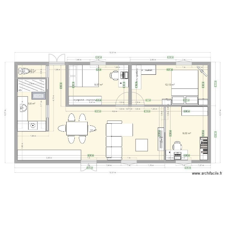 La plaine ideal. Plan de 0 pièce et 0 m2