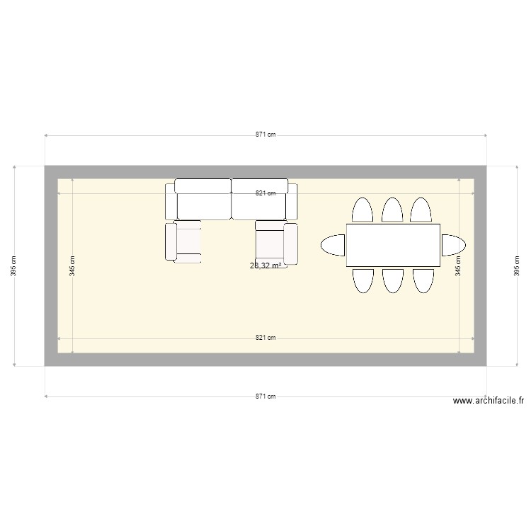 salon laujol. Plan de 0 pièce et 0 m2