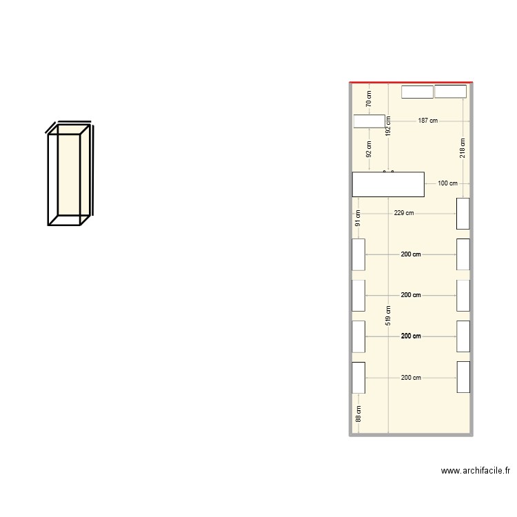 marjana. Plan de 7 pièces et 22 m2