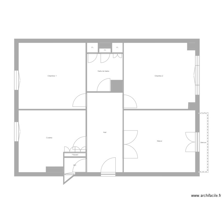 BOULIN. Plan de 18 pièces et 85 m2