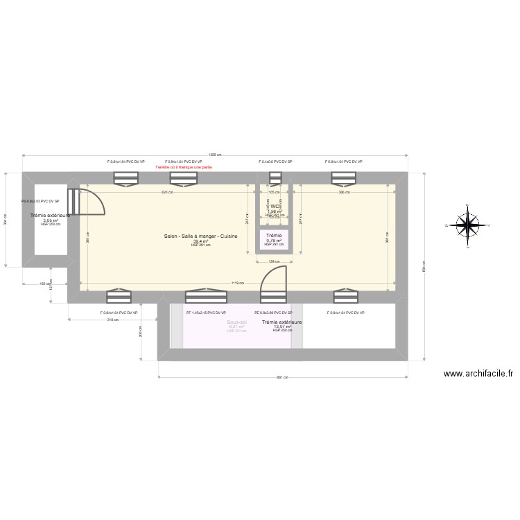 ML24015719. Plan de 10 pièces et 149 m2