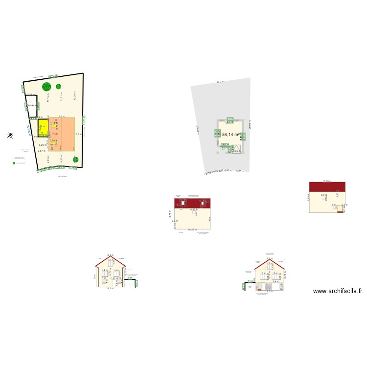 Plans maison velux. Plan de 0 pièce et 0 m2