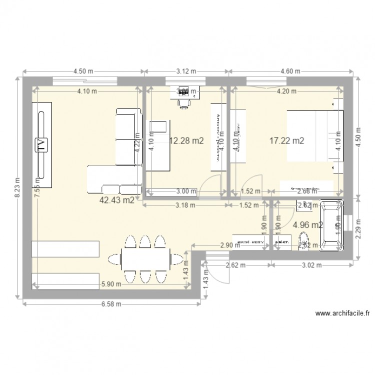 Appart chamoson. Plan de 0 pièce et 0 m2