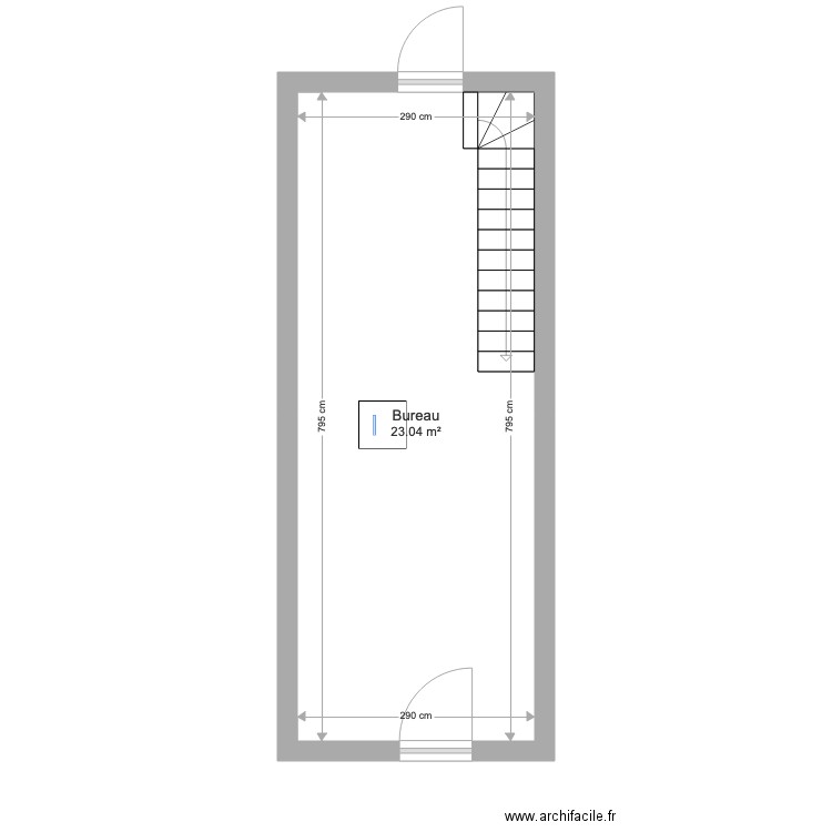 Galerie. Plan de 0 pièce et 0 m2