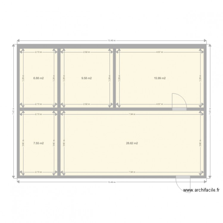 Plan au SOL. Plan de 0 pièce et 0 m2