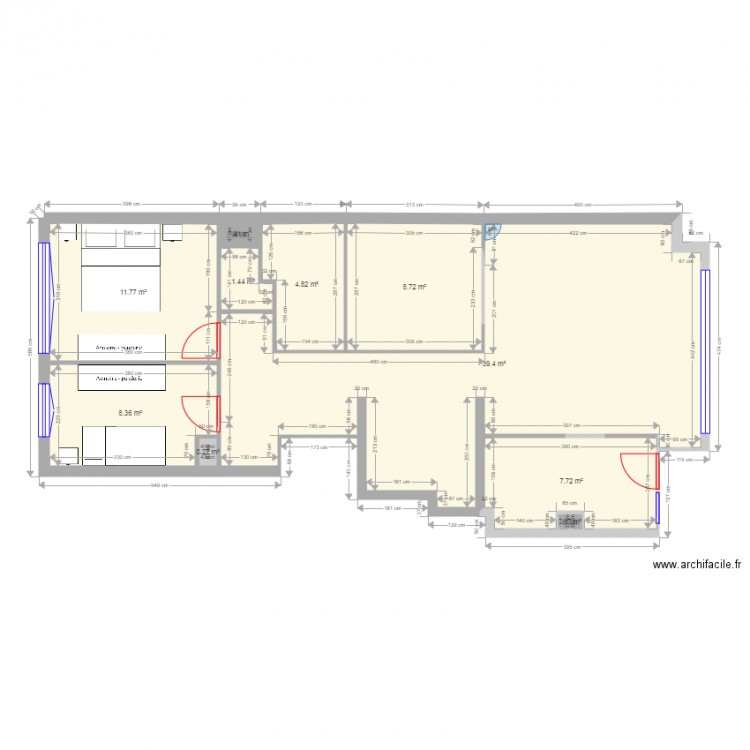 Les Voiles Version 1 en etat. Plan de 0 pièce et 0 m2