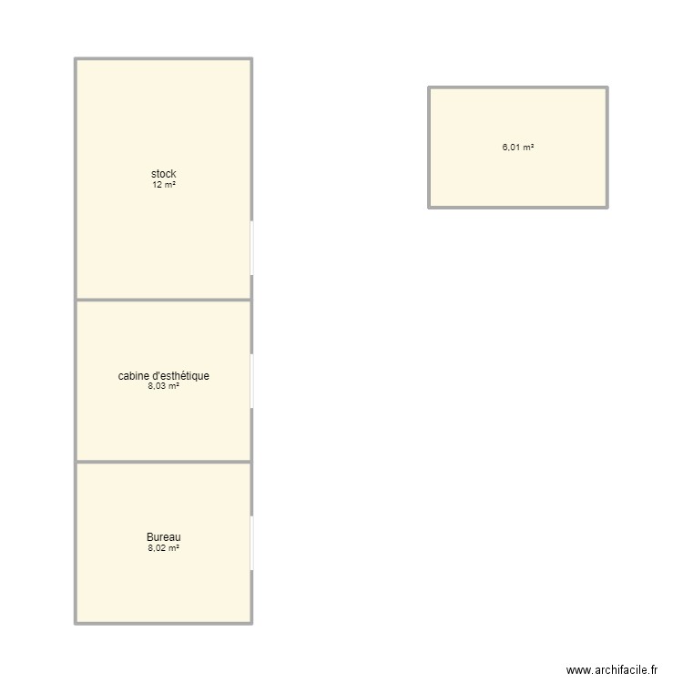 plan de l'institut. Plan de 4 pièces et 34 m2