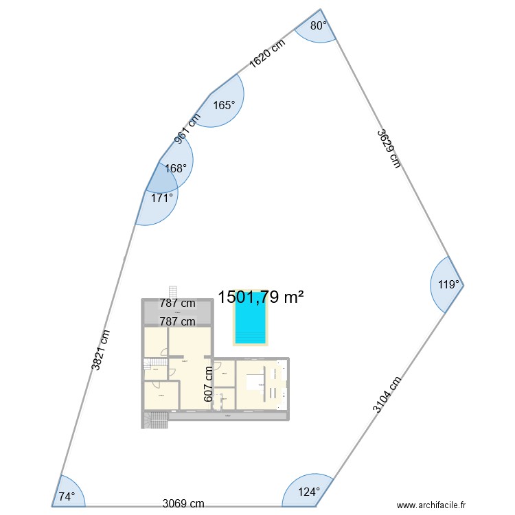 RTE IGUE 2. Plan de 9 pièces et 1840 m2