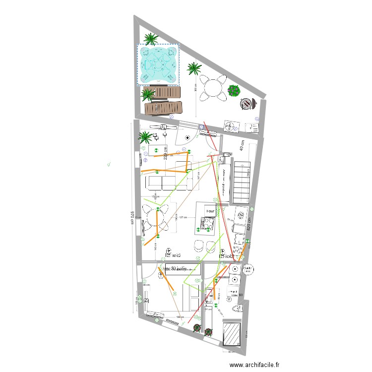 boucherie comble f2  elec. Plan de 0 pièce et 0 m2