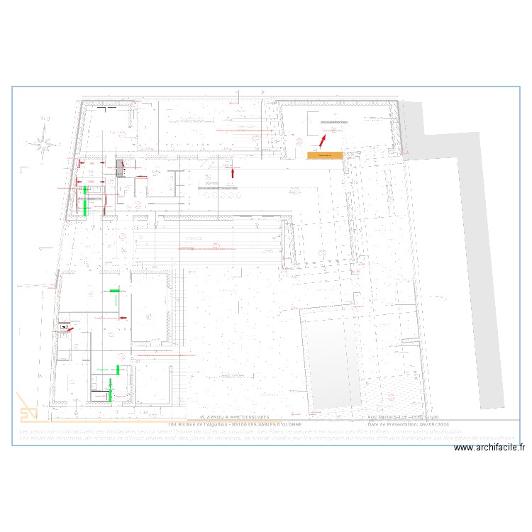 PLAN MODIFATIF ARNOU DESSEVRES. Plan de 0 pièce et 0 m2